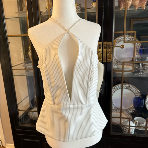 Mason by Michelle Mason deep V sleeveless top - Picture 3 of 6